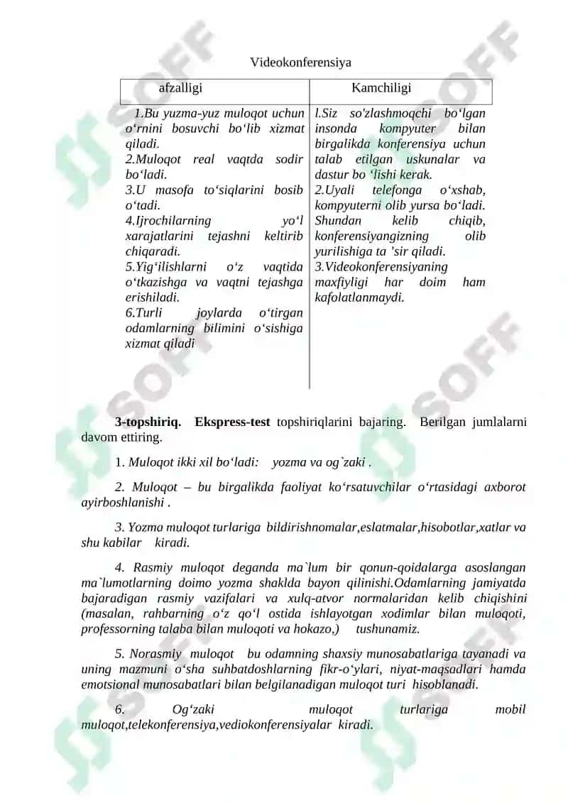 Videokonferensiya afzalligi va kamchiligi 2