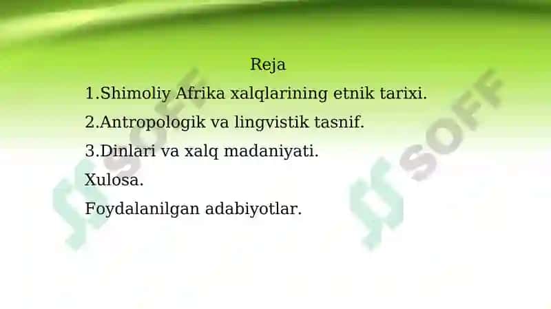 Afrika xalqlari etnologiyasi 2