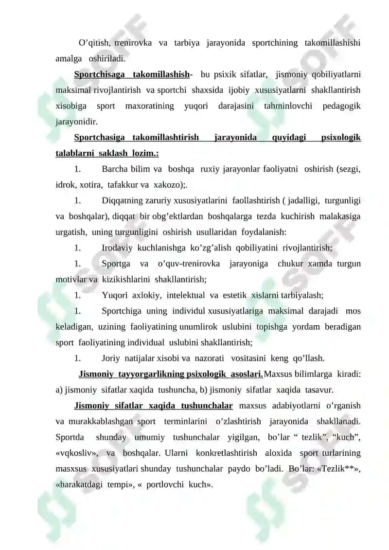 Sportda harakat malakalari shakllanishing psixologik asoslari 2