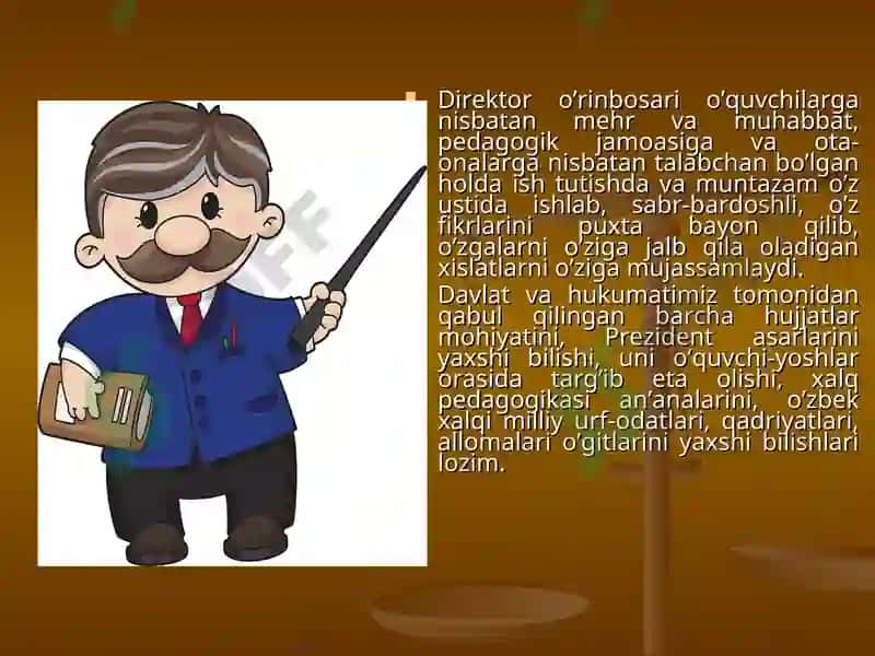 Sinfdan va maktabdan tashqari ishlarni amalga oshirishda direktor o‘rinbosarining ish metodikasi 2