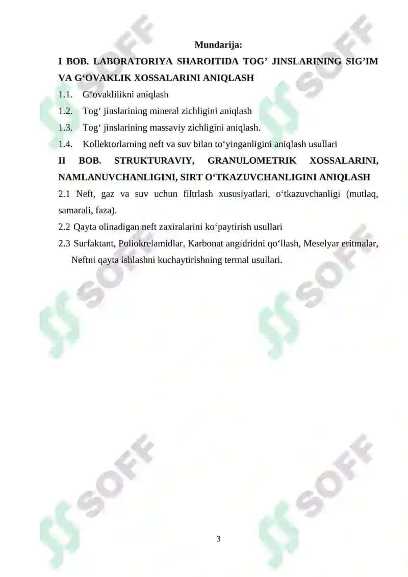 G'OVAKLILIK KURS LOYIHASI 2