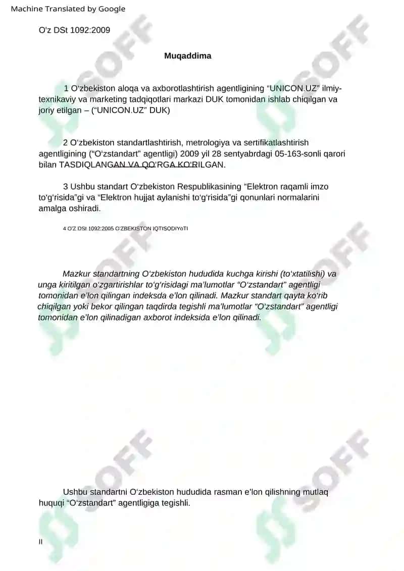 O'z DSt 1092:2009 Axborot texnologiyalari KRIPTOGRAFIK 2