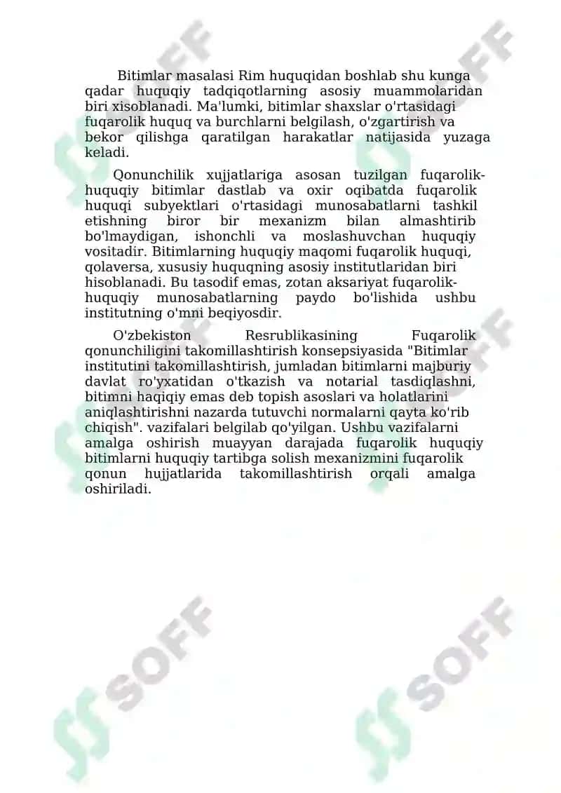 Bitimlar tushunchasi haqida umumiy ma'lumot 2