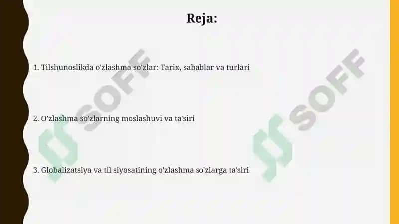 O'zlashma so'zlar tarix, sabablar va turlari 2