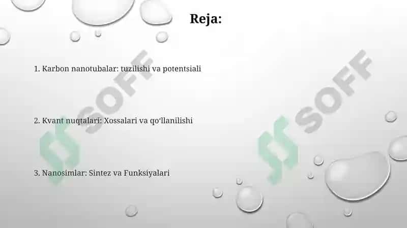 Nanoelektronika materiallari Kvant nuqtalari iplar va o’ralar 2