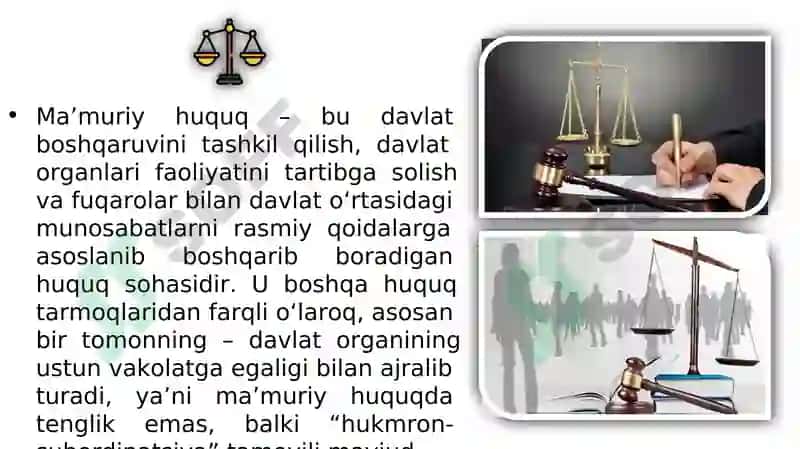 Zamonaviy ma’muriy huquq 2