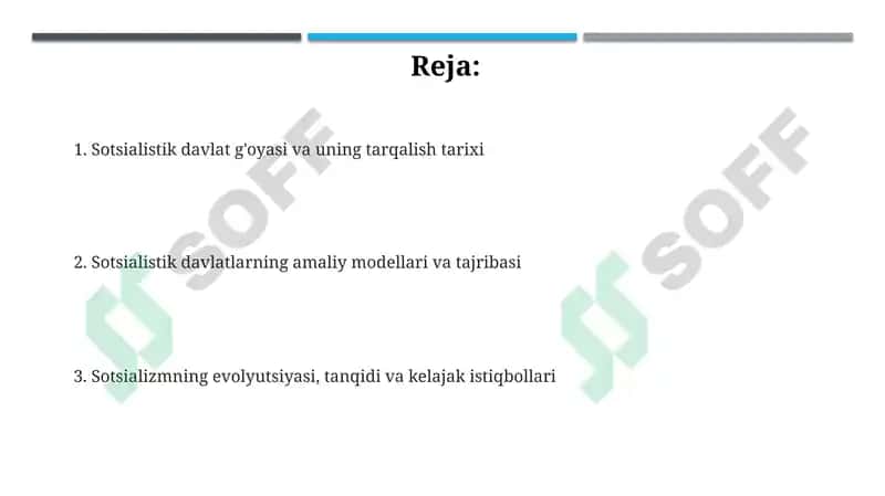 Sotsialistik davlat g'oyasi va uning tarqalish tarixi 2