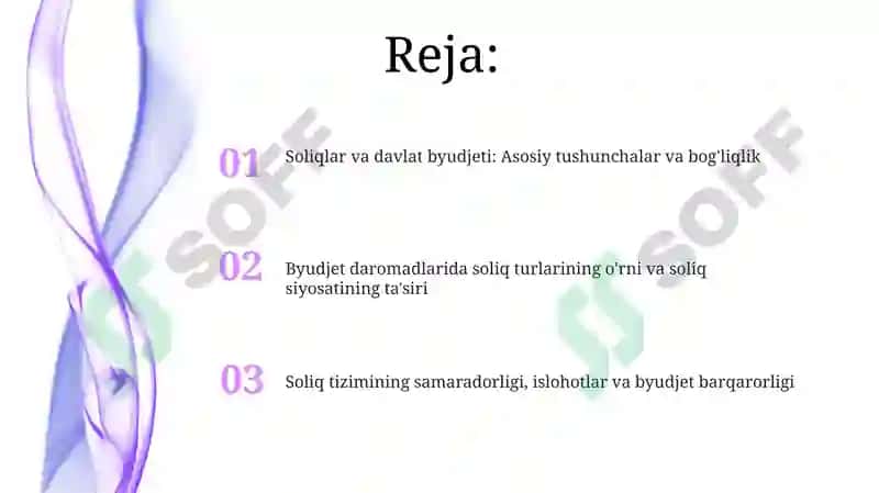 Soliqlar va Davlat Byudjeti: Asosiy Tushunchalar va Bog'liqlik 2