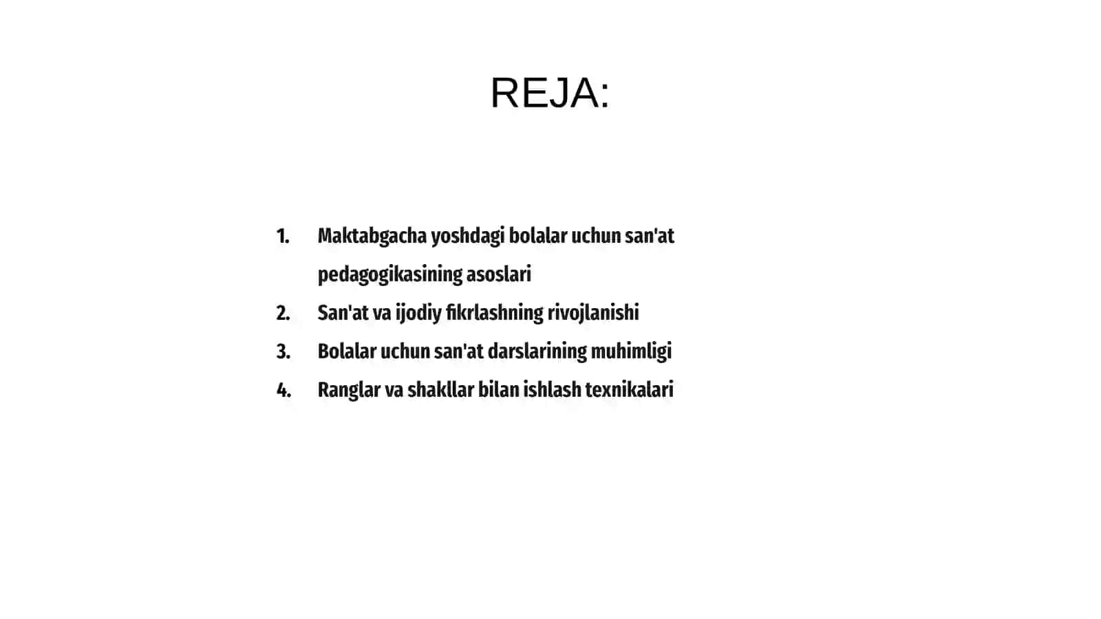 Maktabgacha yoshdagi bolalar uchun san'at pedagogikasi 2