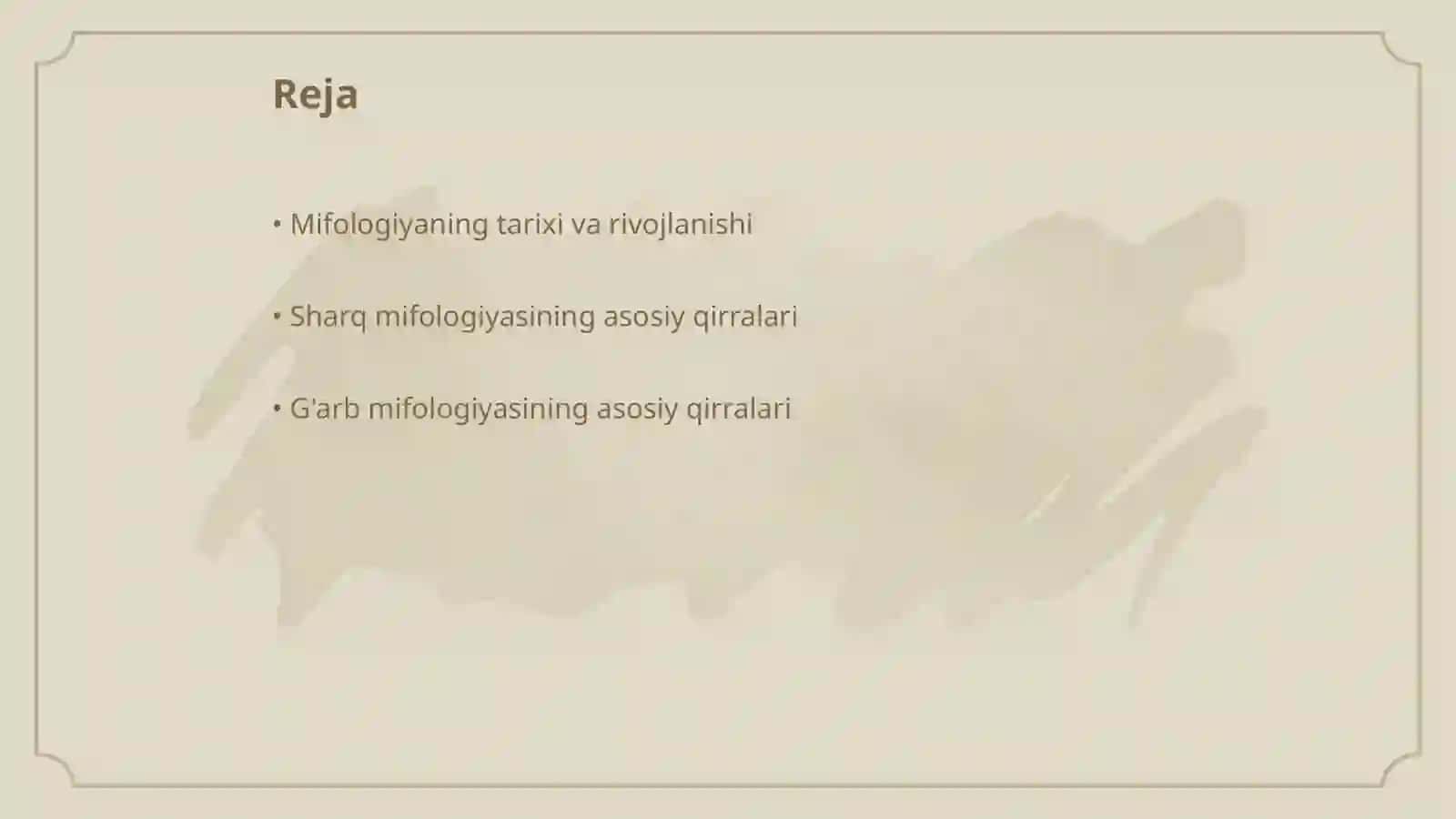 Mifologiya: sharq va g'arb adabiyotidagi umumiy va farqli jihatlari 2