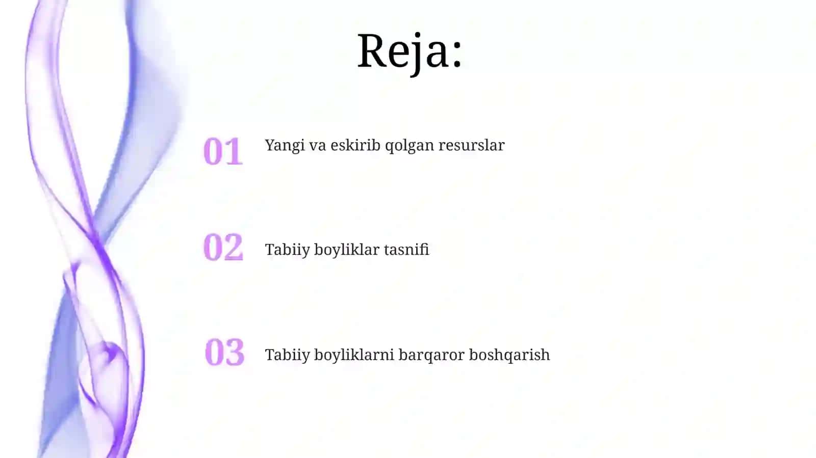 Tabiiy resurslar va ularning klassifikatsiyasi 2