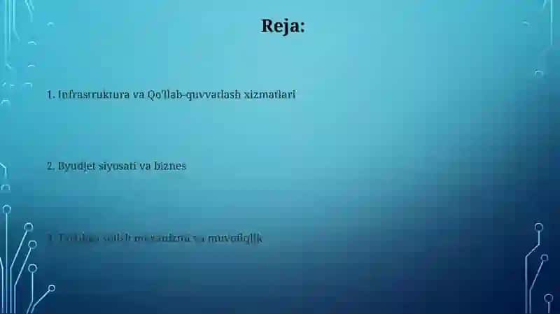 Davlatning biznes muhitini yaratishdagi faoliyati 2