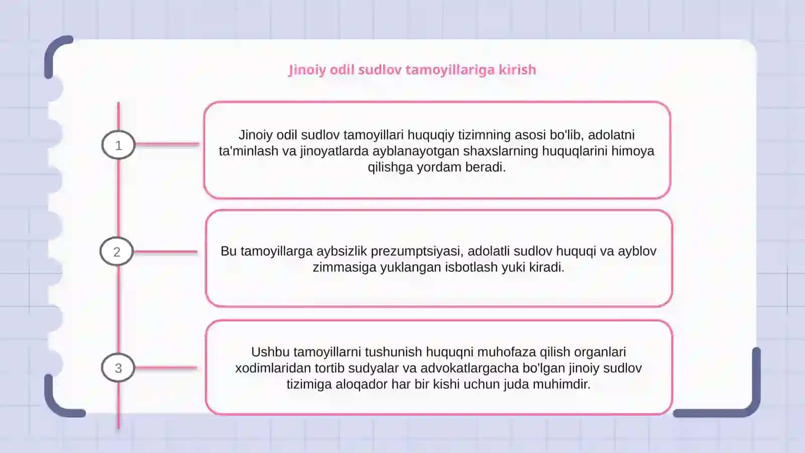 Jinoiy odil sudlov tamoyillariga kirish 2