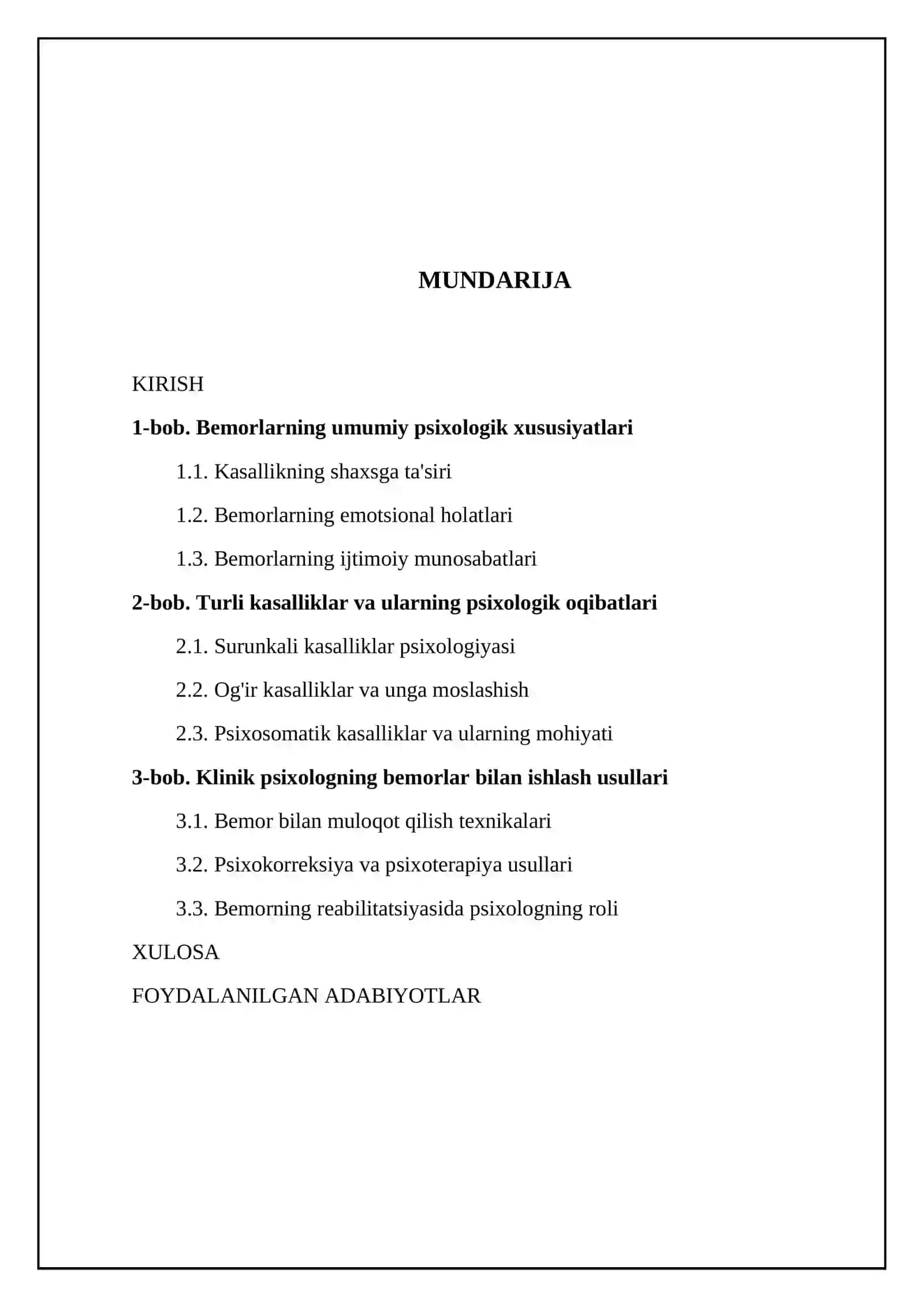 Bemorlar psixologiyasi 2