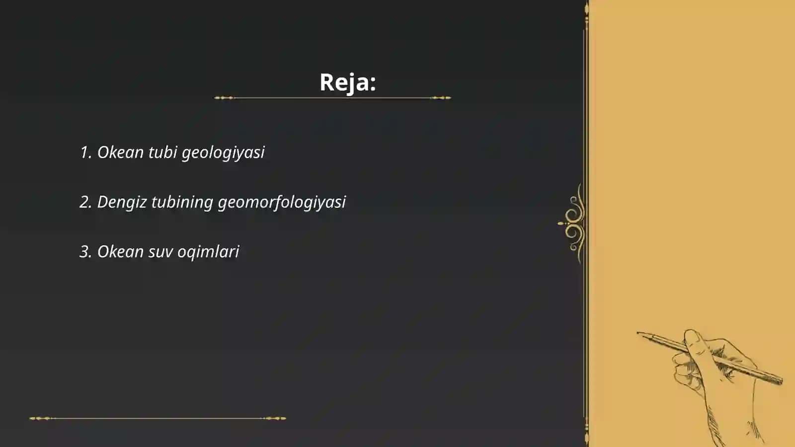 Okean va dengizlarning geollogik ishi 2