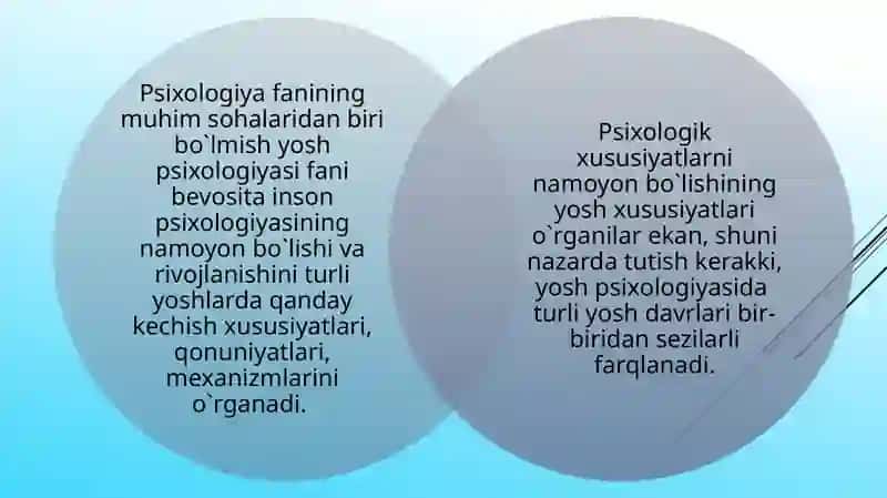 OʻSMIRLIKDAVRIDA PSIXIK RIVOJLANISH 2