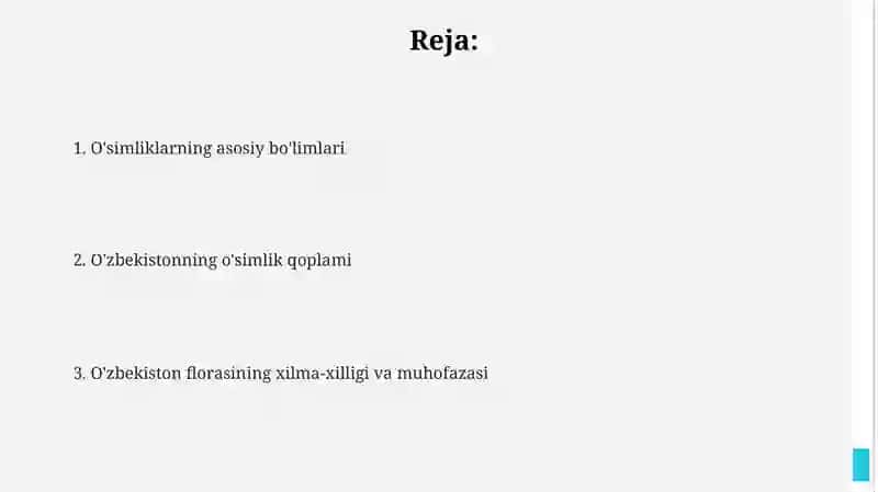 O'simliklarning asosiy bo'limlari 2