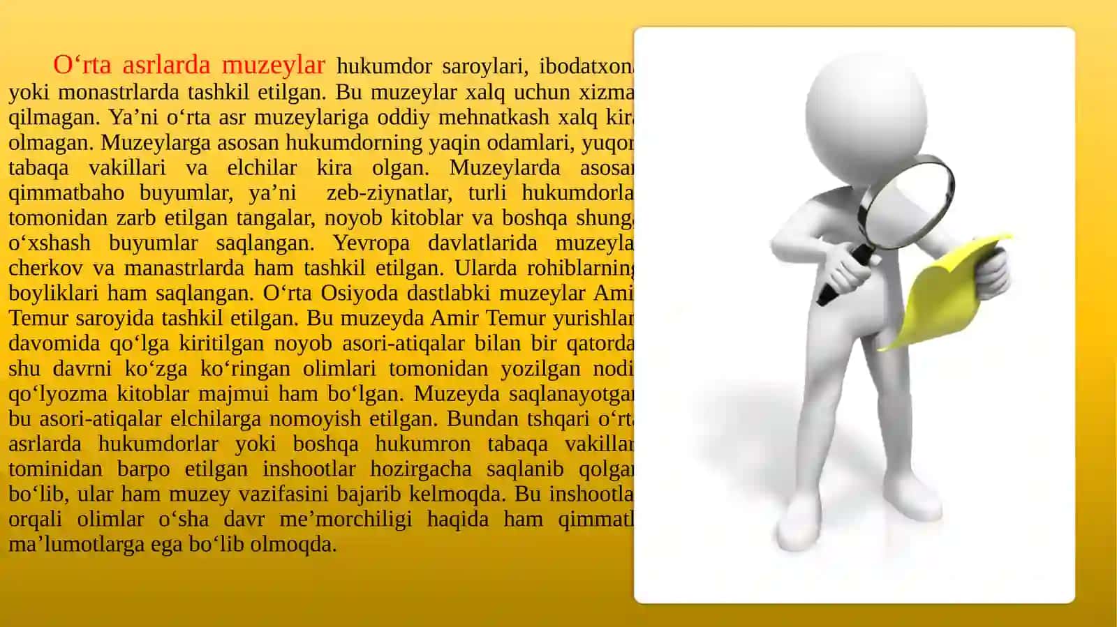 O'rta asrlarda muzeylarning shakllanishi 2