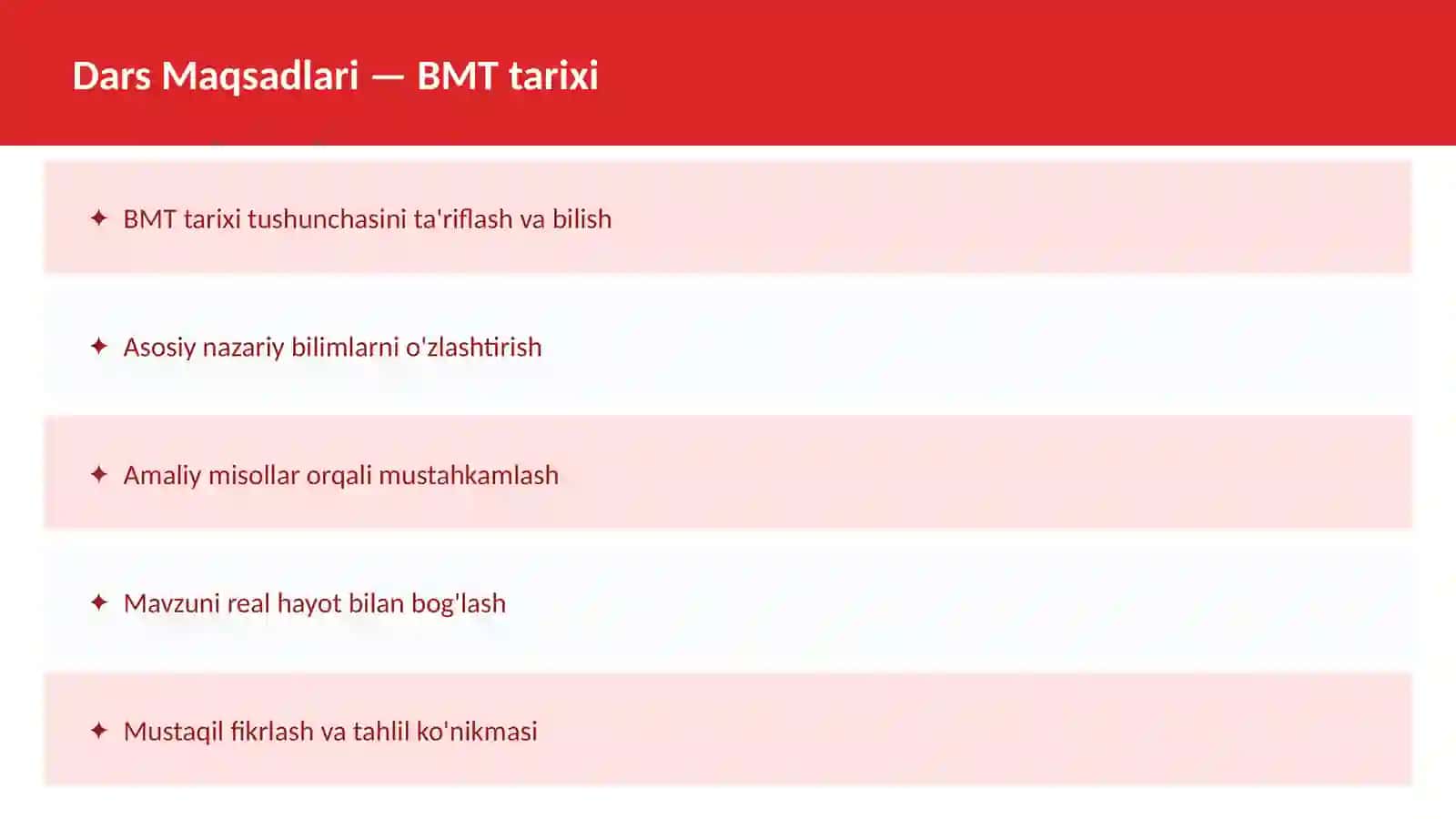 Dekolonizatsiya O'qituvchilar va talabalar uchun dars ishlanma 2