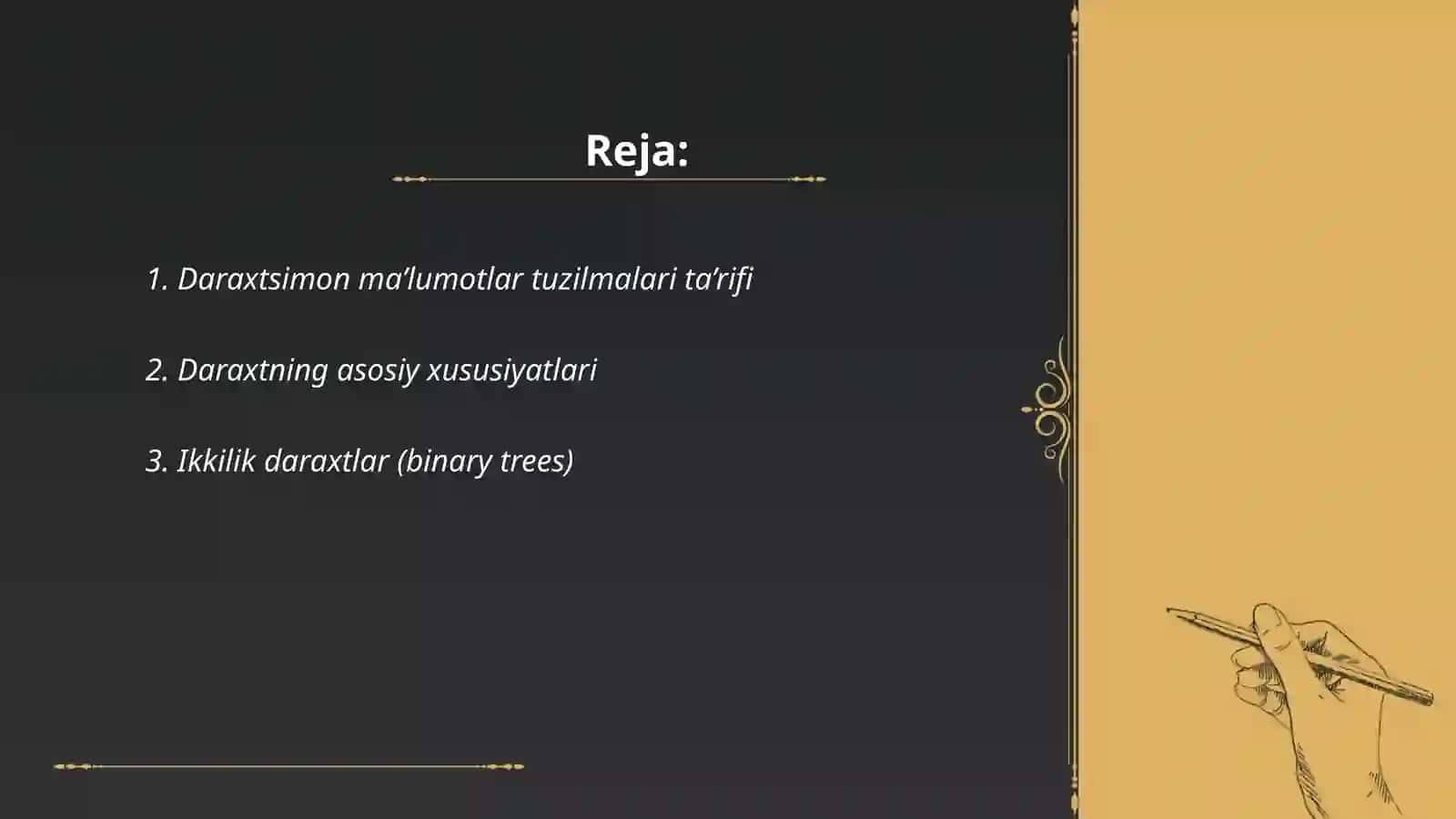 Daraxtsimon ma’lumotlar tuzilmalari 2