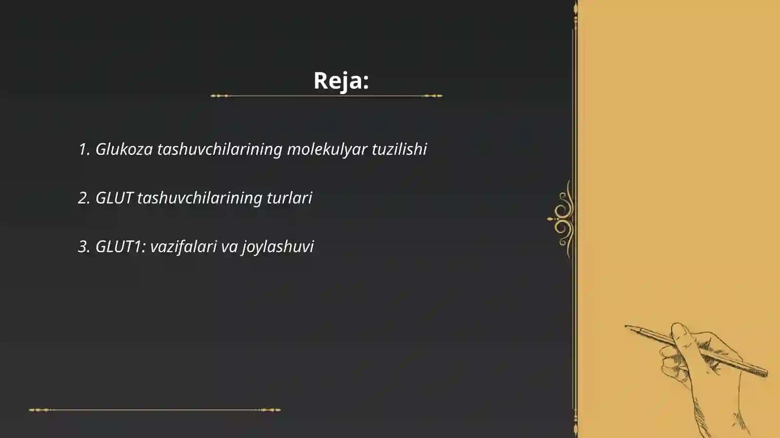 Glukoza tashuvchilarining tuzilishi, spetsifikligi, klinik ahamiyati 2