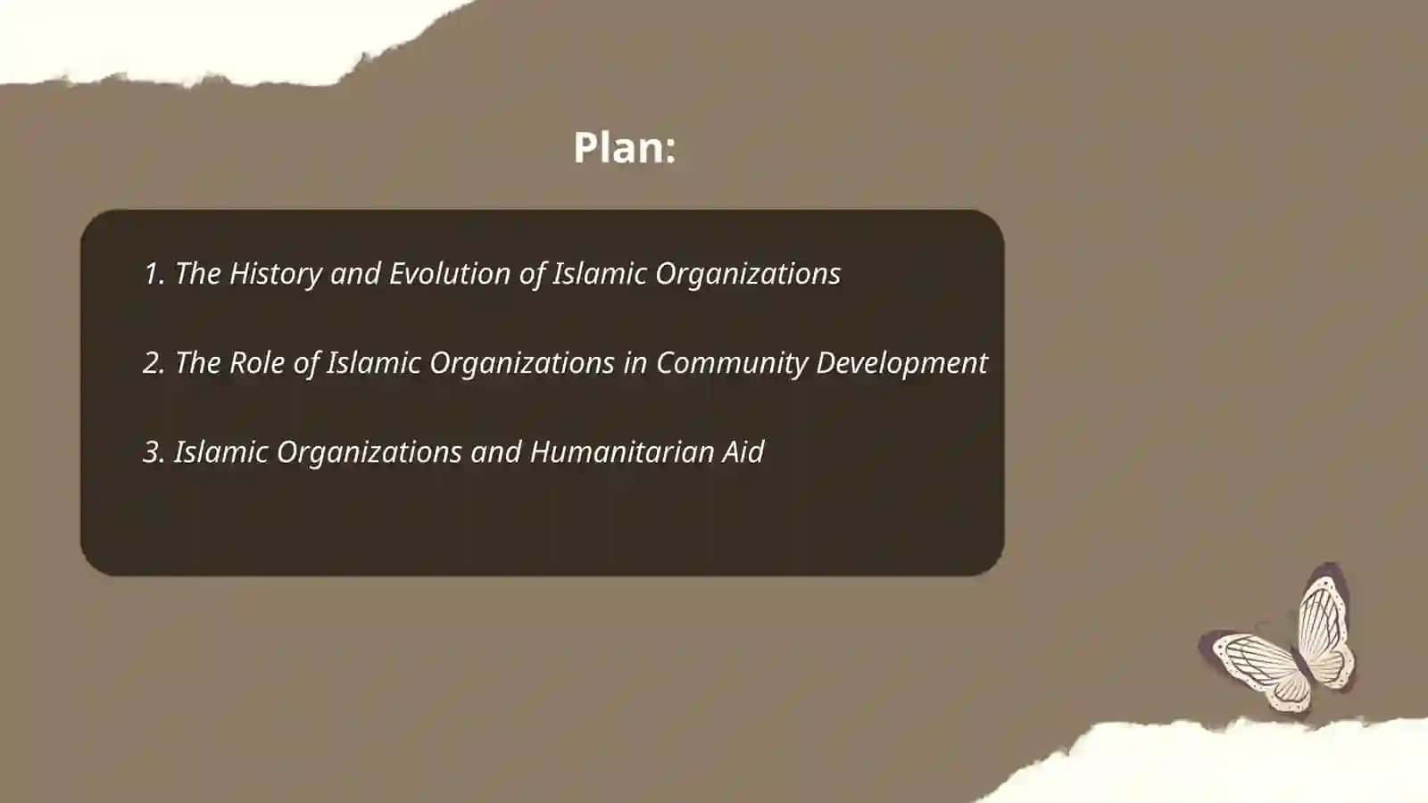 Islamic organizations essay 2