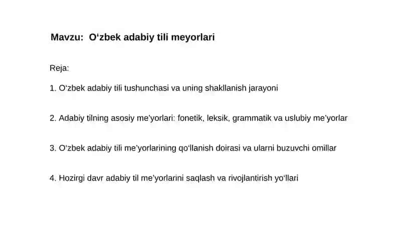 O'zbek adabiy tili meyorlari 2