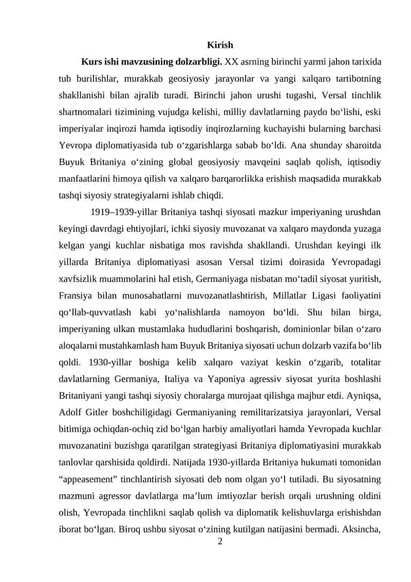 1919-1939-yillarda Buyuk Britaniya tashqi siyosati 2