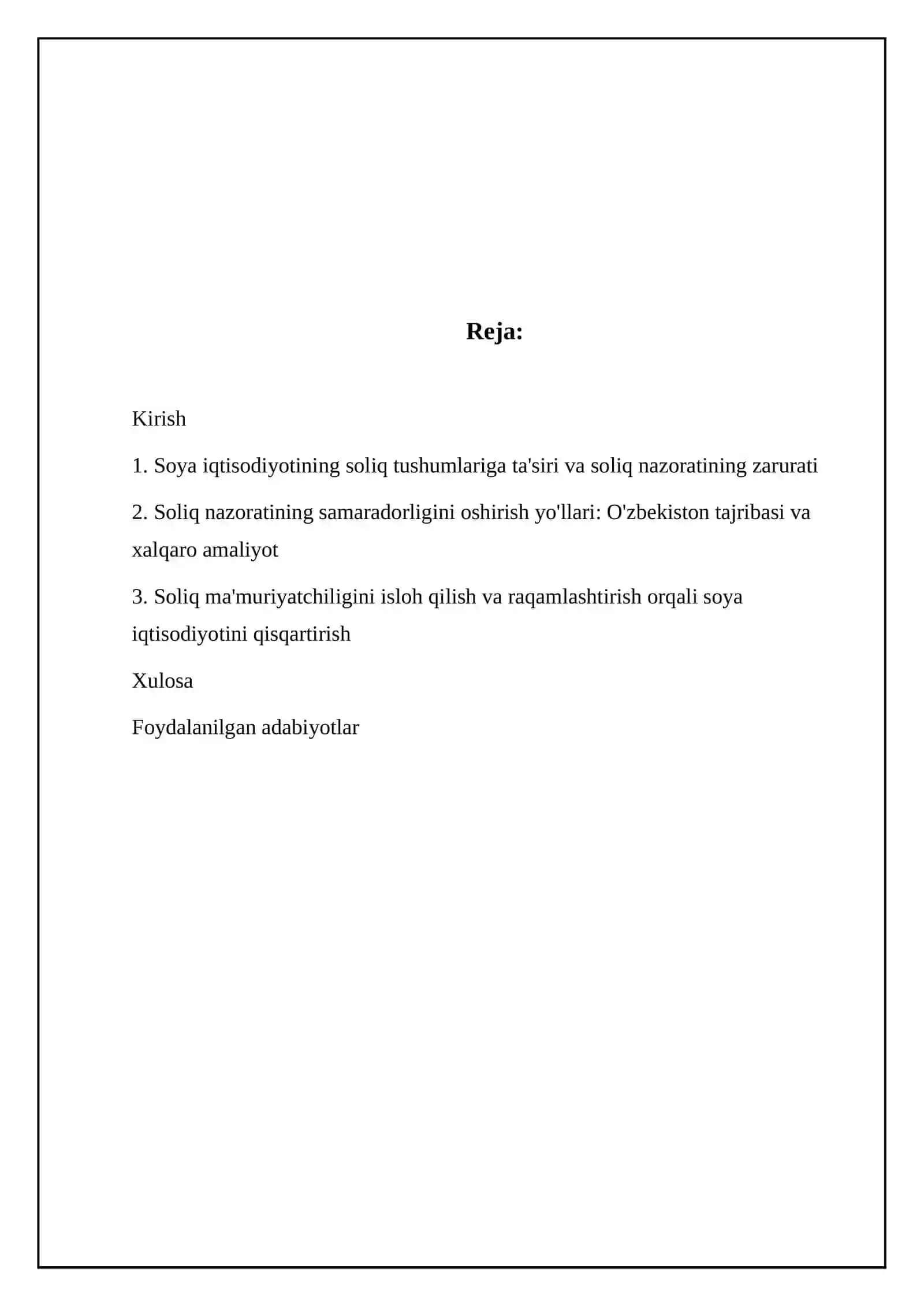 Yashirin iqisodiyot hajmini qisqartirishda soliq nazoratining roli 2