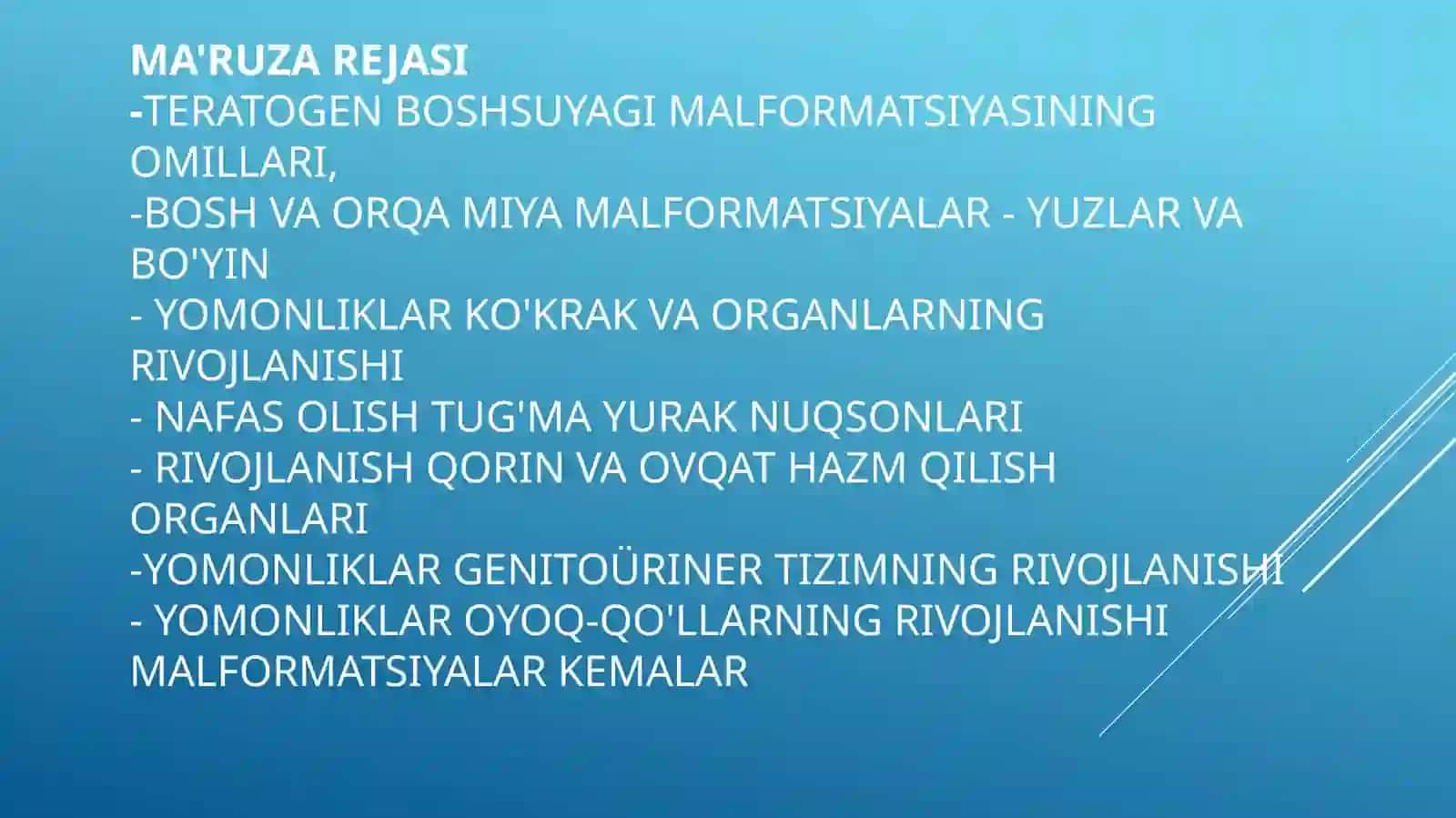 Malformatsiyalar 2
