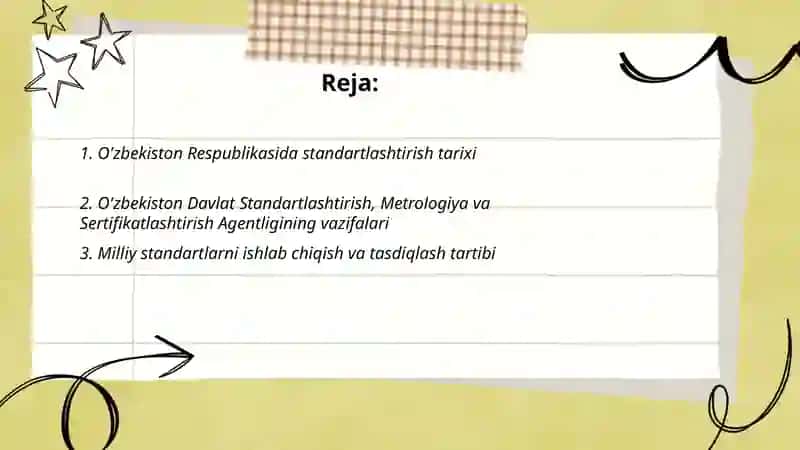 O'zbekiston Davlat standartlari tizimi 2