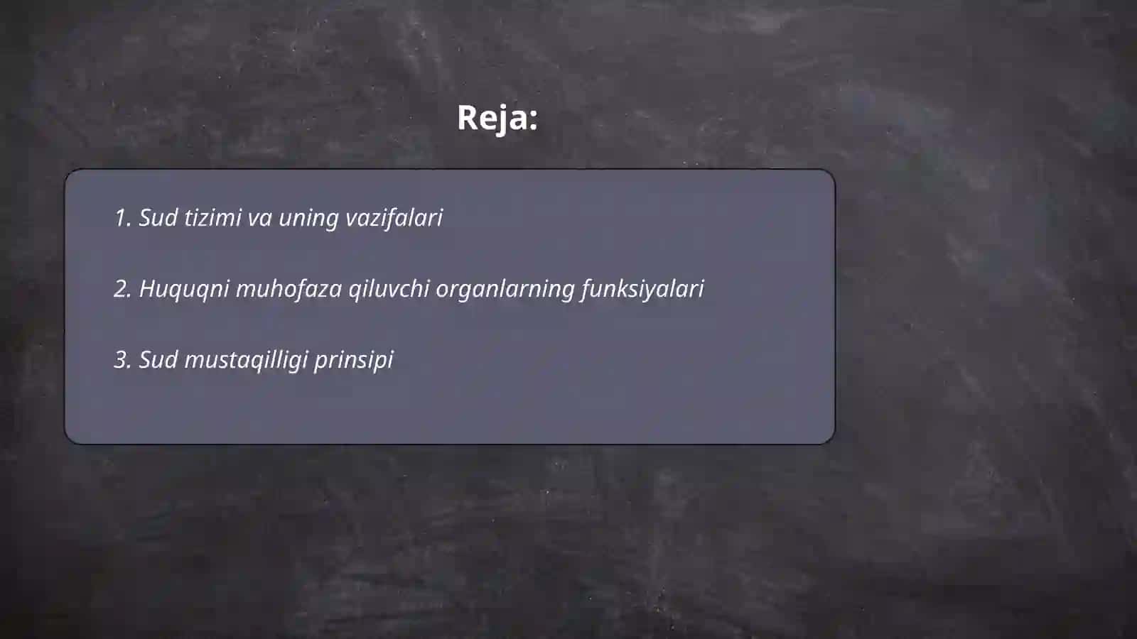 Sud va huquqni muhofaza qiluvchi organlar tushunchasi 2