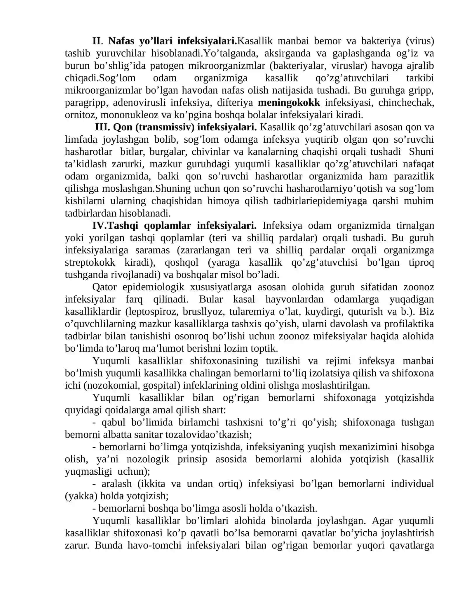 Yuqumli kasalliklar haqida tushuncha, yuqumli kasalliklar kelib chiqish tarixi va tashxisot usullari 2