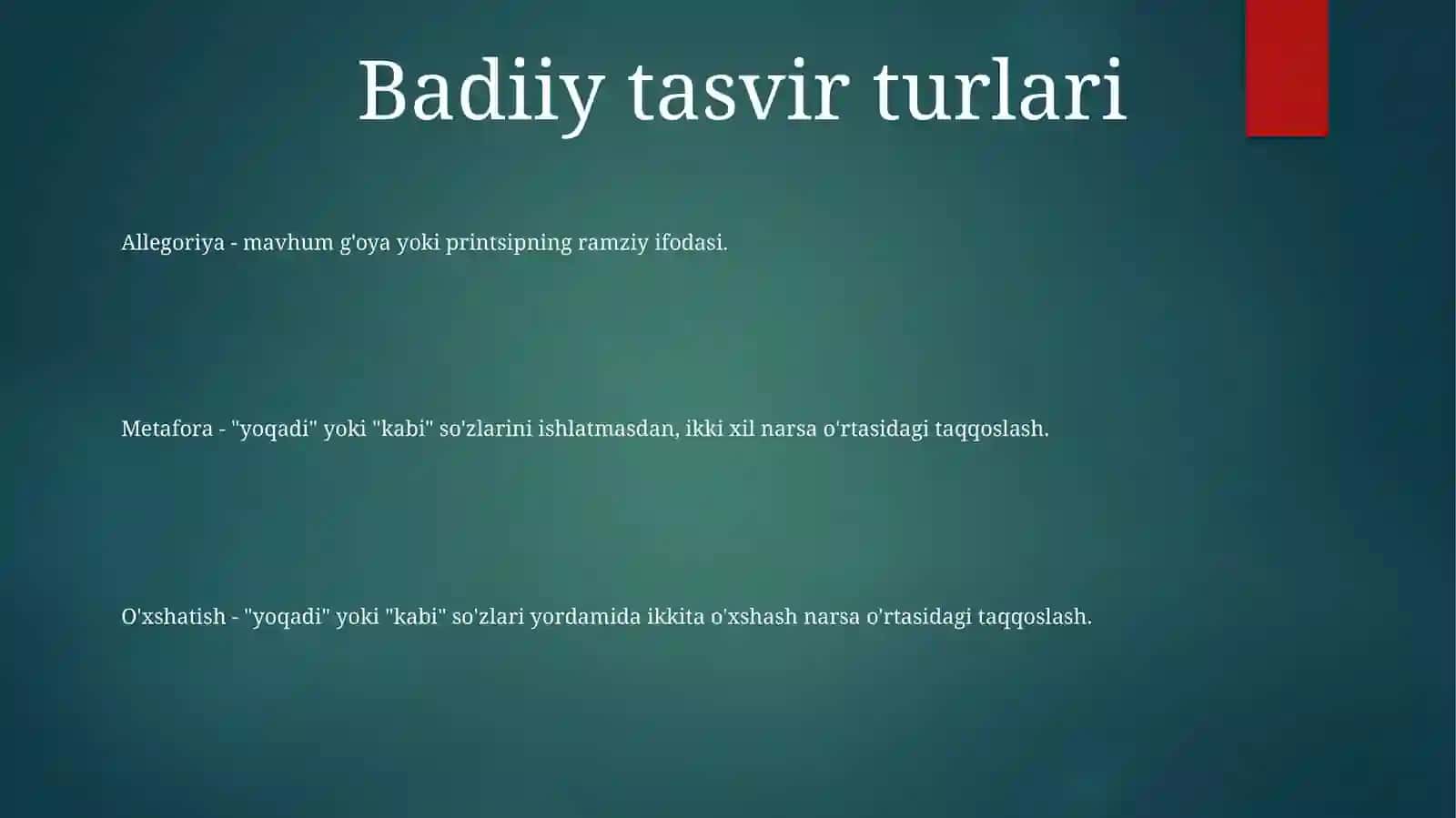 Badiiy Obraz Turlari Tahlili 2