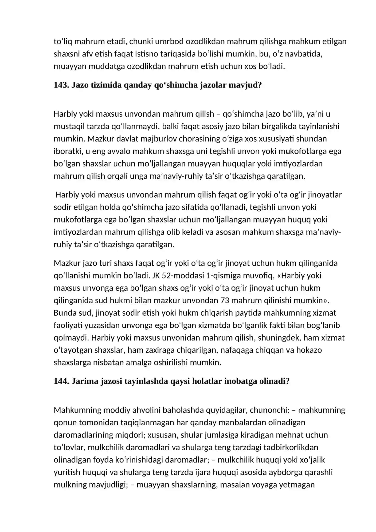 Majburiy jamoat ishlari va axloq tuzatish ishlari jazolari 2