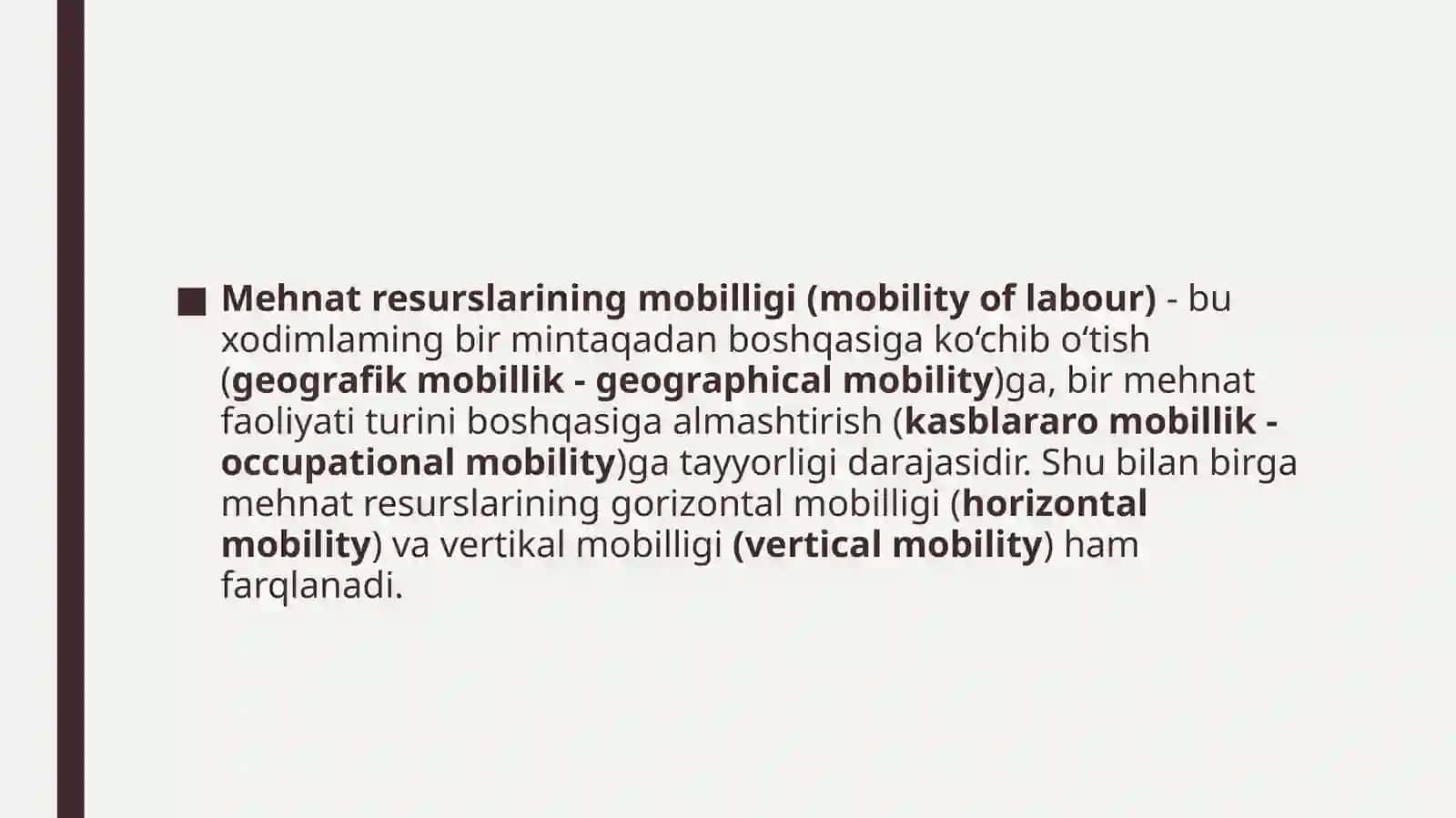 MEHNAT BOZORIDA MEHNAT RESURSLARINING MOBILLIGI VA MIGRATSIYASI 2