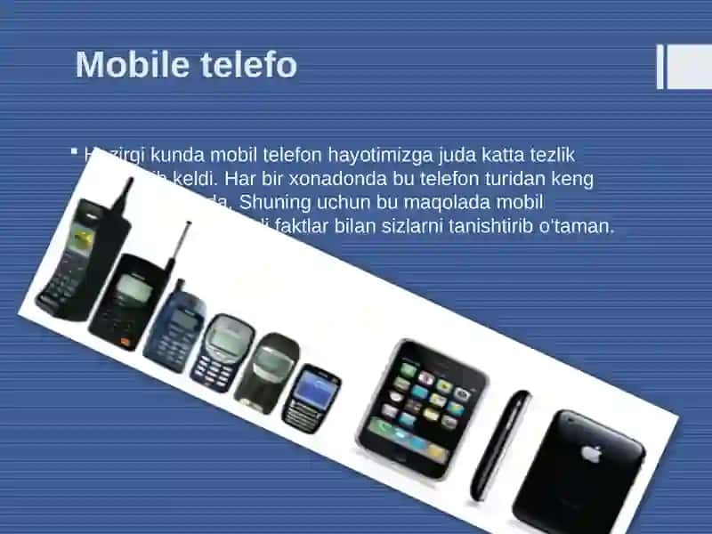 Mobil qurilmalar evolyutsiyasi va uning afzalliklari 2
