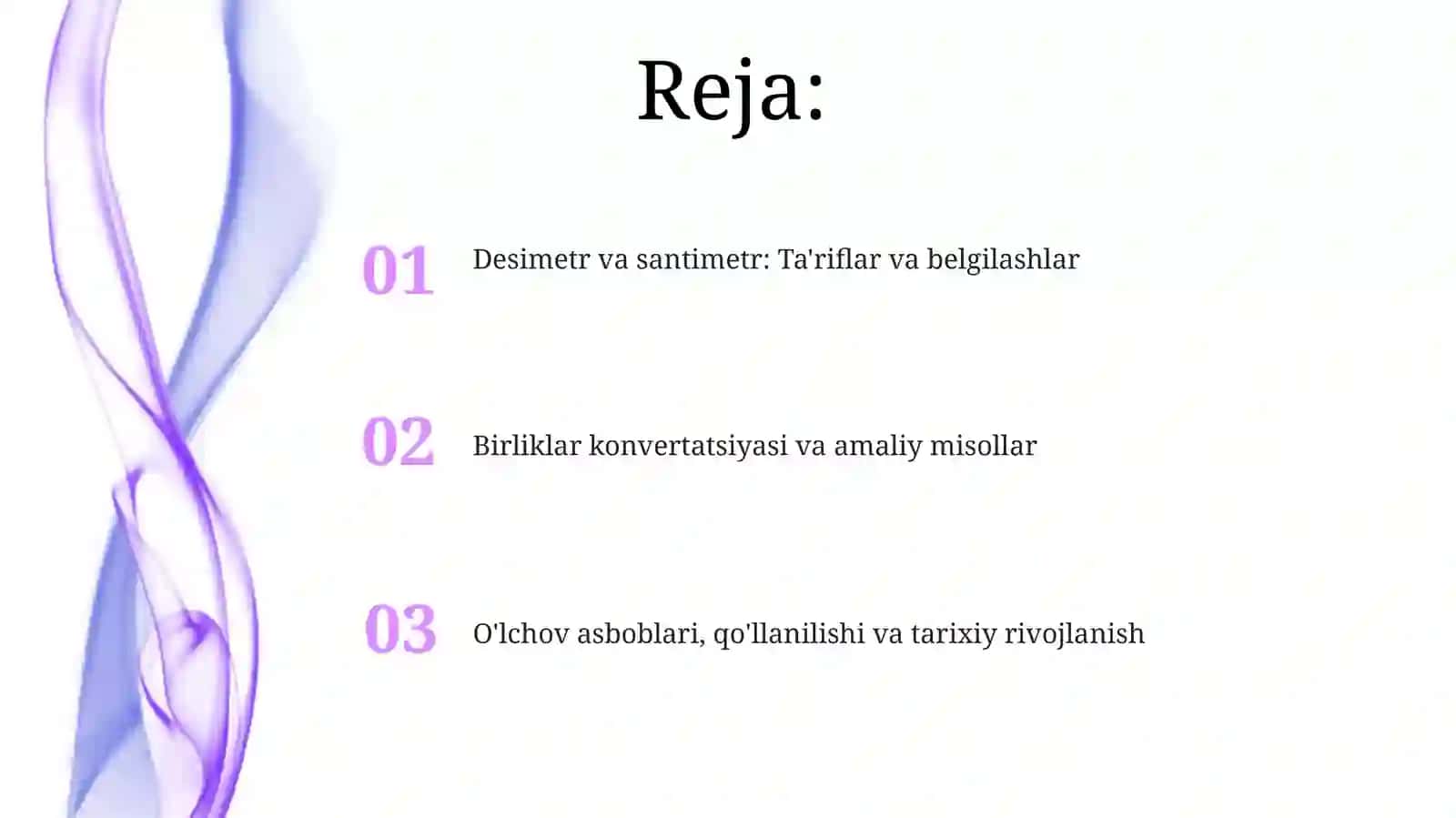 Desimetr va santimetr: Ta'riflar va belgilashlar 2