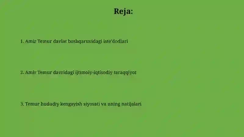 Temur Davri Madaniyat va Ilm-fanning Ravnaqi 2