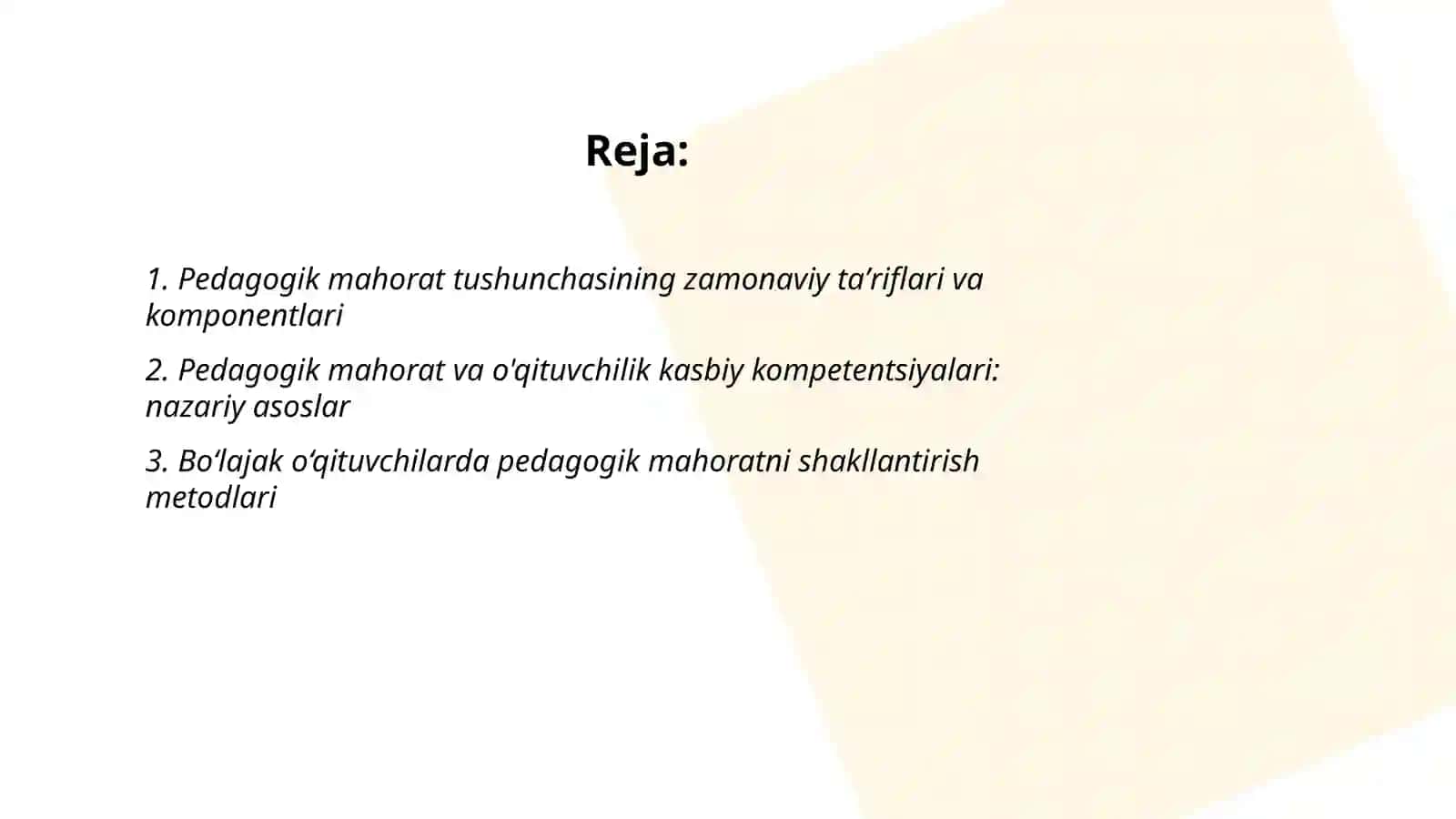 Pedagogik mahorat tushunchasiga zamonaviy yondashuv uning bo'lajak o'qituvchi kasbiy faolyatida tutgan o'rni va ahamyati 2
