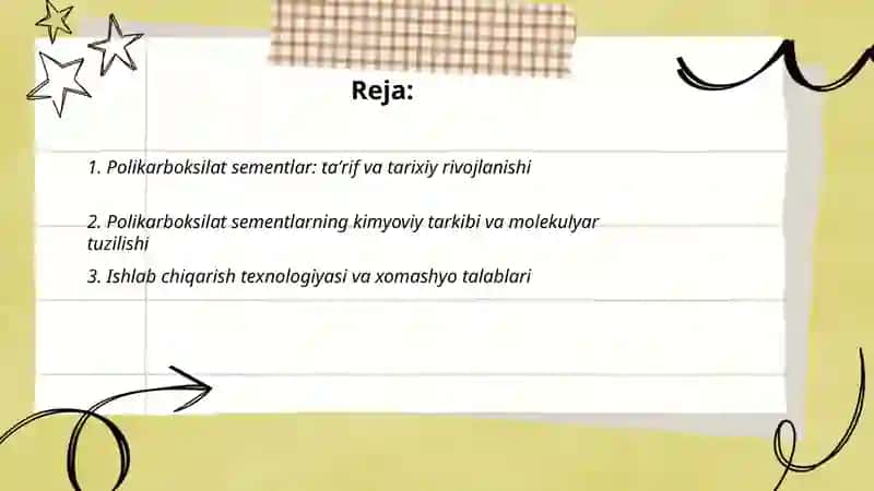 Polikarboksilat sementlar 2