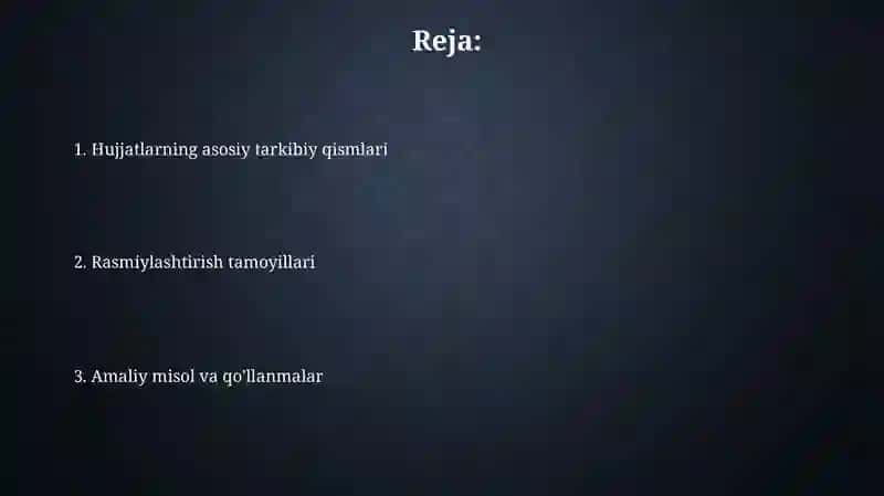 Rasmiylashtirish tamoyillari 2