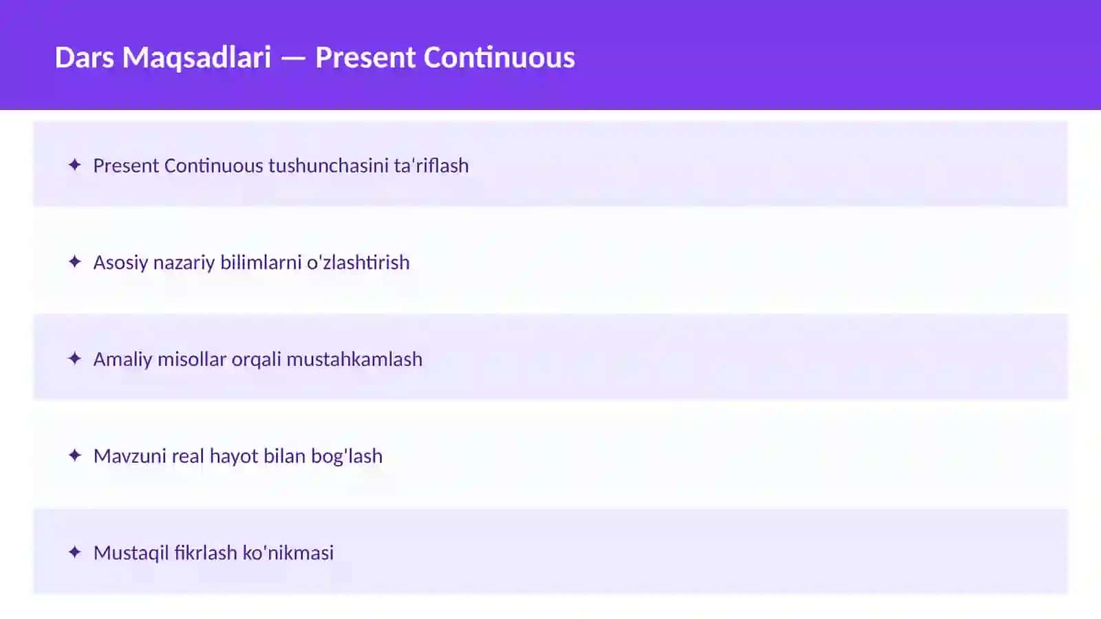 Present Simple 2