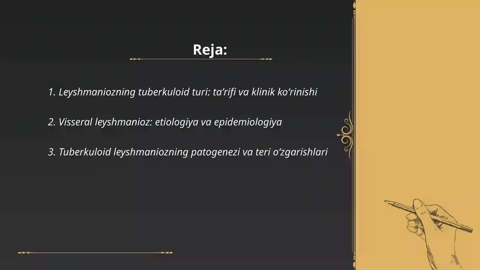 Leyshmaniozning Tuberkuloid Turi va Visseral Leyshmanioz 2