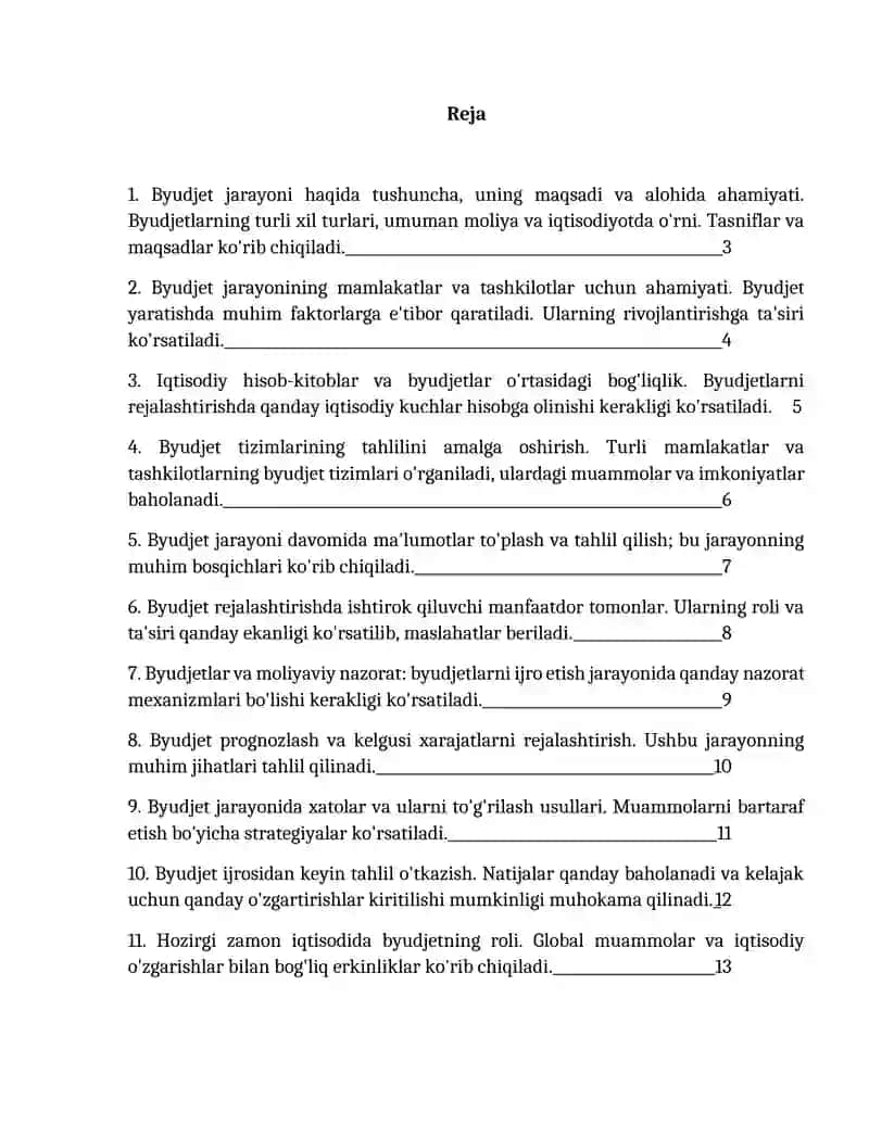 Byudjet tasnifi. 2