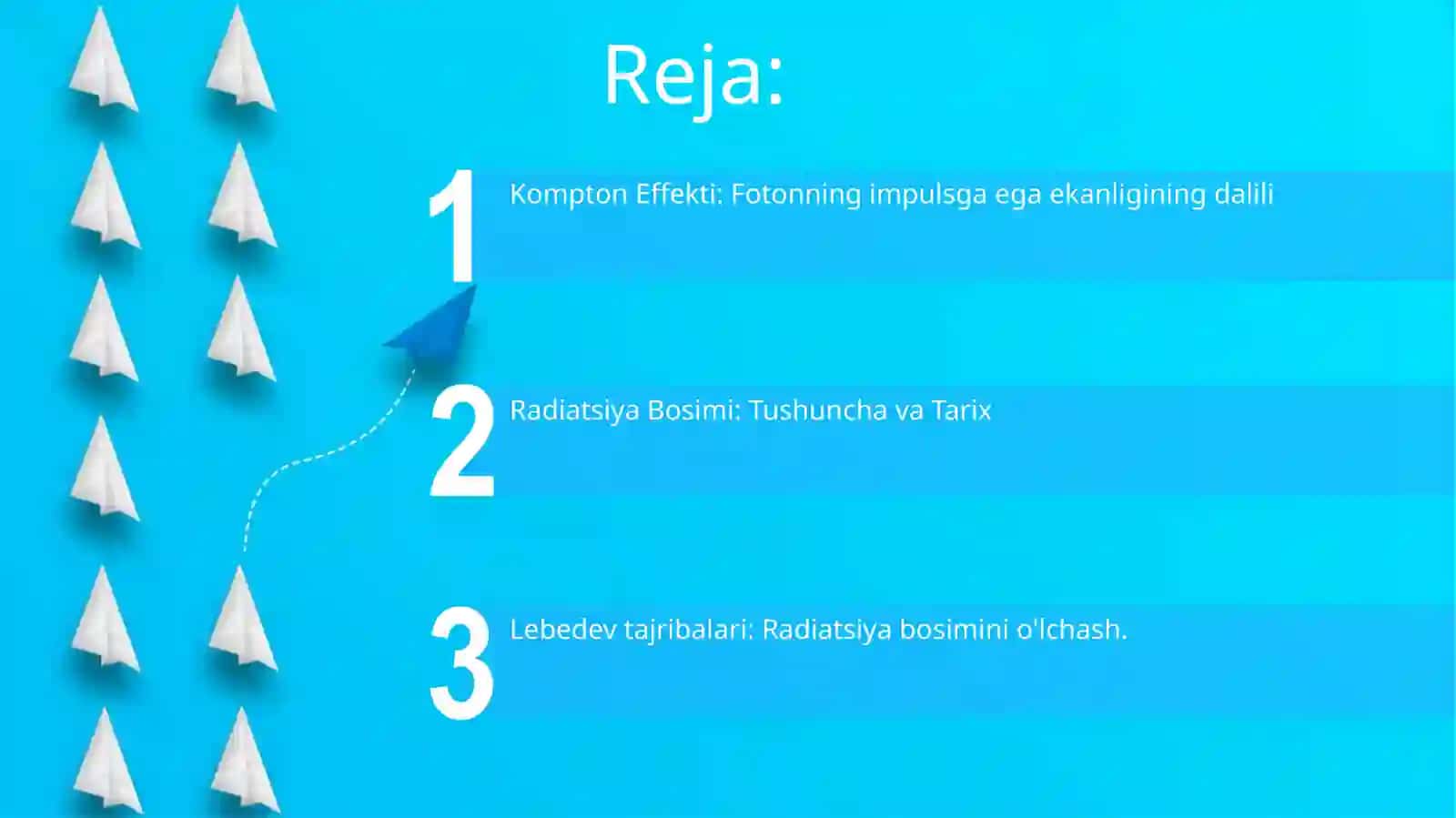 Yoruglikning bosimi.Lebedov tajribalari. Kompton effekti. Optik piromwtriya 2