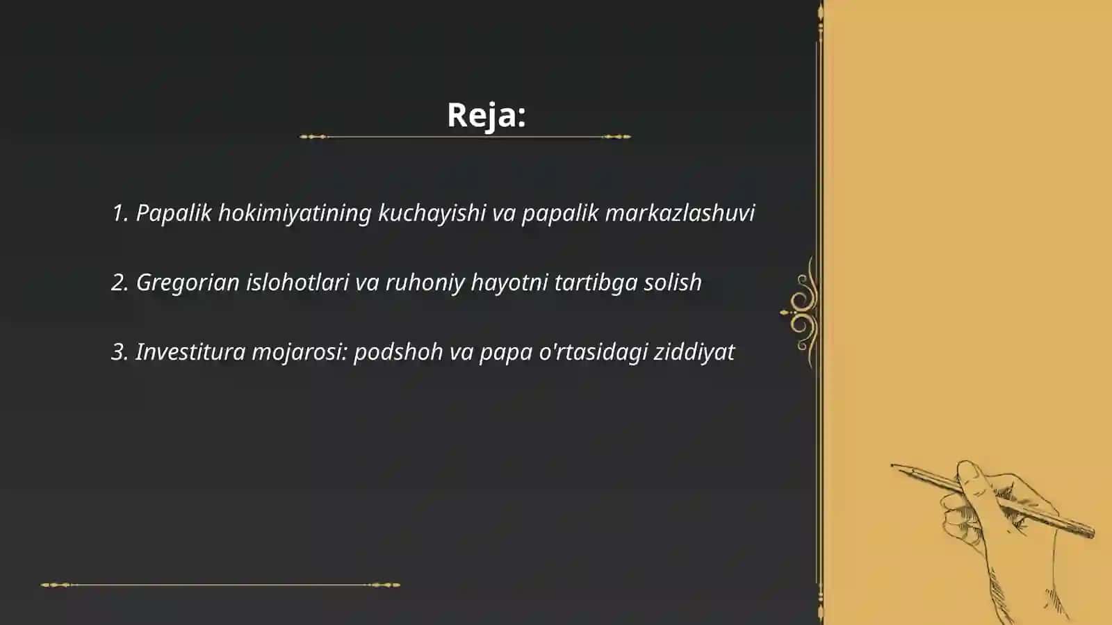 O'rta asrlarda xristian olamida sodir bo'lgan o'garishlar 2