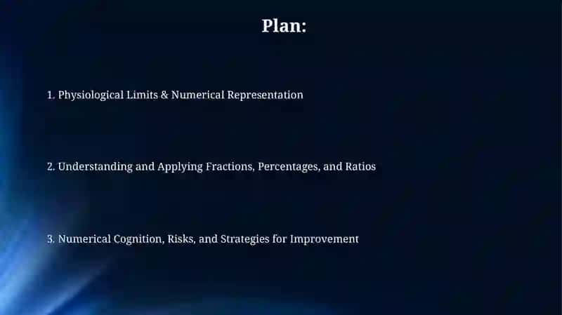 Physiological Limits & Numerical Perception 2