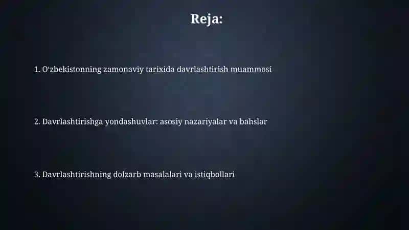 O'zbekistonning tarixshunosligida davrlashtirish muammosi 2