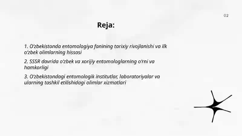 Oʻzbekistonda entamalogiya fanining rivojlanishida oʻzbek va xorijiy olimlarining xizmatlari 2